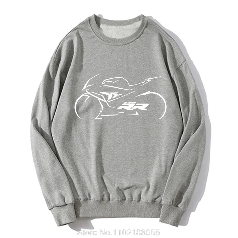 Motorcycle Pullover Sweatshirt for Riders – Fleece Moto Graphic