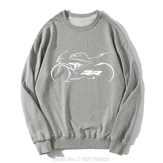 Motorcycle Pullover Sweatshirt for Riders – Fleece Moto Graphic