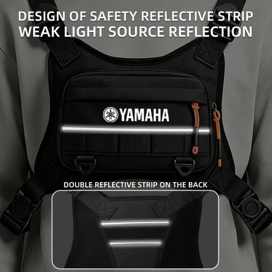 Motorsport Tactical Chest Pack – Riding Vest Bag with Shoulder Straps