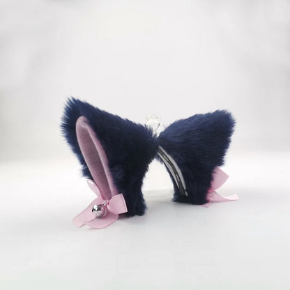 Plush Motorcycle Helmet Cat Ears