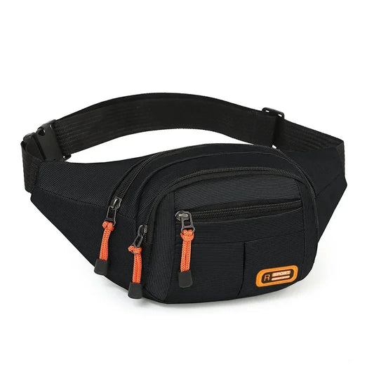 Waterproof Oxford Fanny Pack – Multi-Pocket Large Capacity