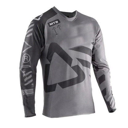 Maglia da motocross traspirante ad asciugatura rapida, maniche lunghe, unisex, da fuoristrada MX e ciclismo da gara