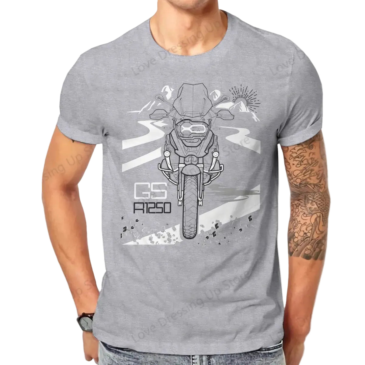 Vintage Motorcycle Graphic T-Shirt – 100% Cotton Breathable Biker Tee