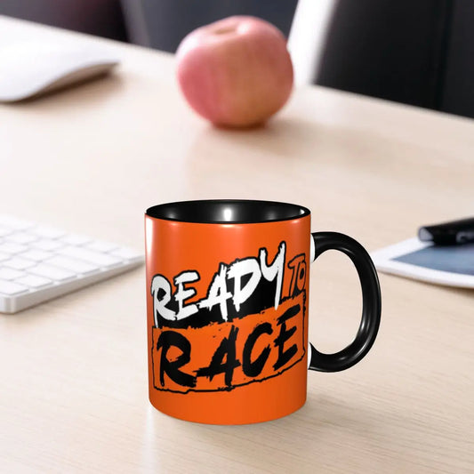 Racing Motorcycle Ceramic Coffee Mug – Biker Gift 330ml