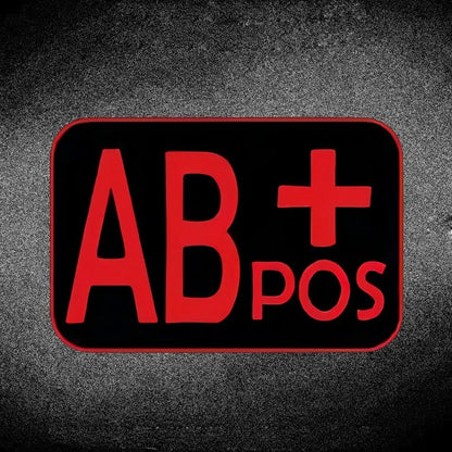 Blood Type Medical Alert Sticker – Waterproof Vinyl Helmet & Car Decal