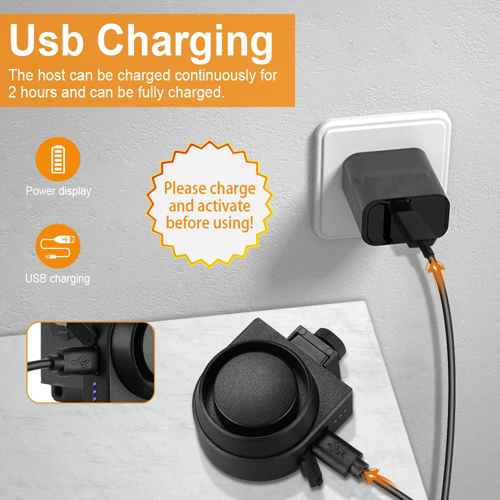 Wireless Motorcycle Anti-Theft Alarm – USB Rechargeable Vibration Alarm | 115 dB