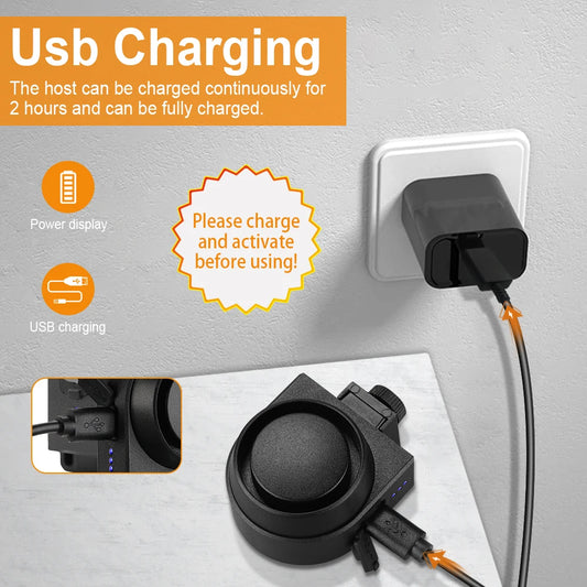 Wireless Motorcycle Anti-Theft Alarm – USB Rechargeable Vibration Alarm | 115 dB
