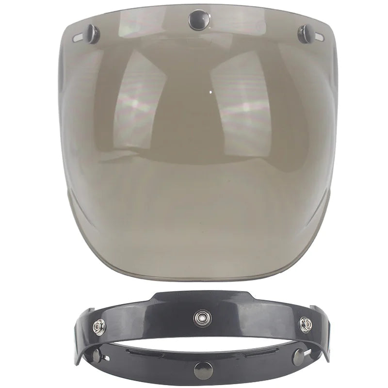 Visera de burbuja para casco retro de motocicleta – 12 colores
