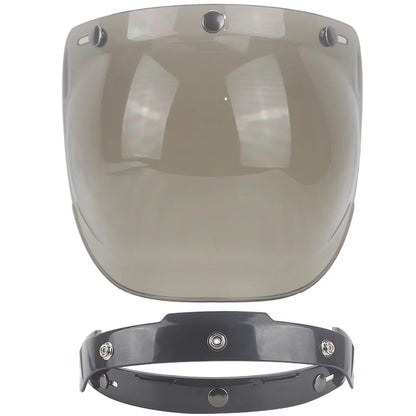 Visera de burbuja para casco retro de motocicleta – 12 colores