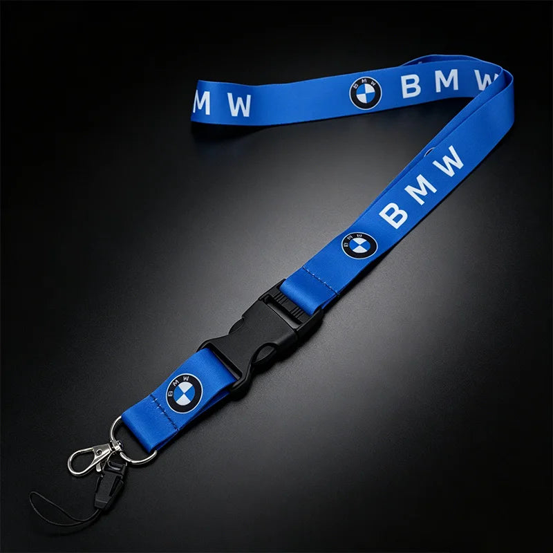 Motorsport Performance Nylon Lanyard Keychain – Emblem Print