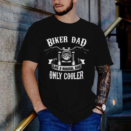 Biker Dad Graphic T-Shirt – Vintage Motorcycle Tee for Men