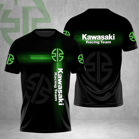 Racing Team 3D Print T-Shirt – Quick-Dry Breathable Motorcycle Tee