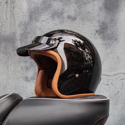 Retro 3/4 Open Face Motorcycle Helmet – DOT Certified | Unisex