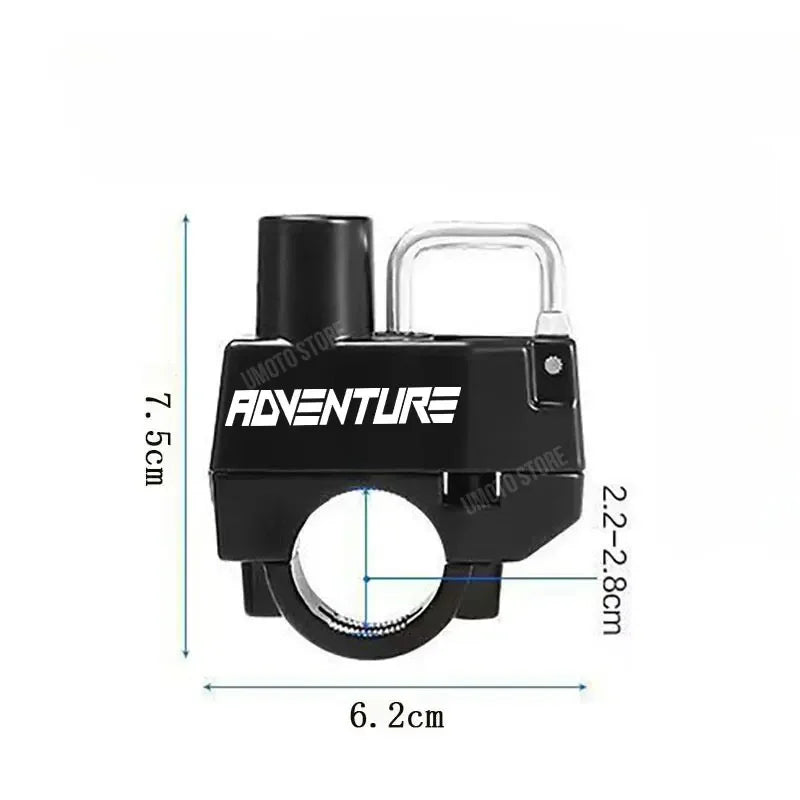 Motorcycle Handlebar Lock with 2 Keys