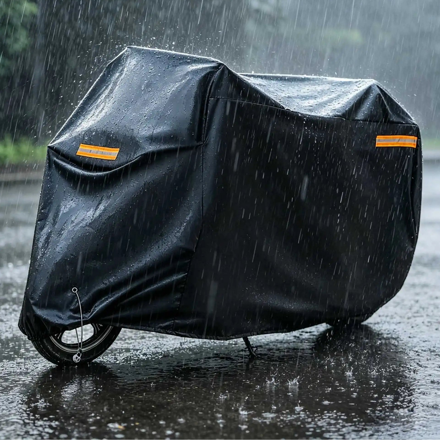 Premium Motorcycle Cover – Reflective Aluminum Foil + Oxford