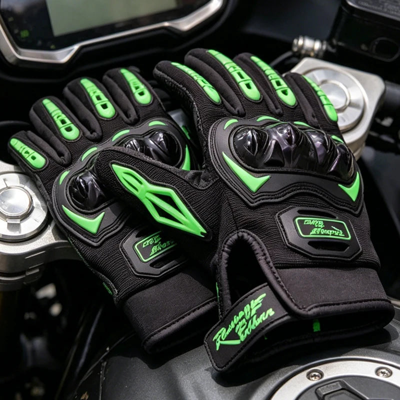 Full Finger Motorcycle Gloves – Knuckle Armor Touch Screen