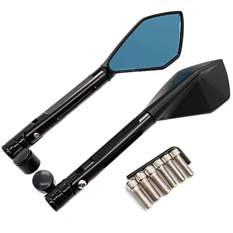 CNC Aluminum Motorcycle Rearview Mirrors – 8mm & 10mm Universal Fit