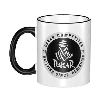 ダカールラリーコーヒーマグ – オフィス用モータースポーツティーカップ