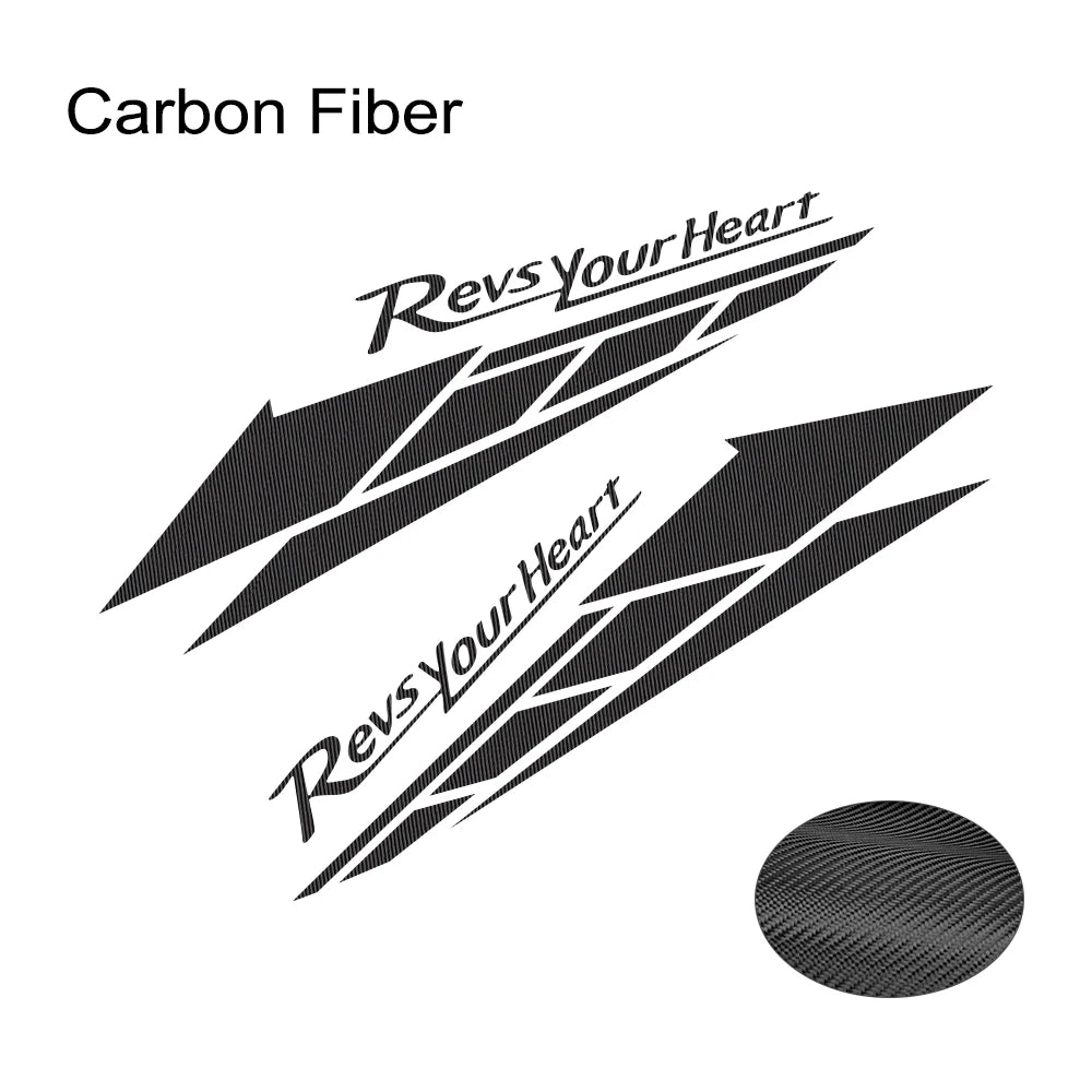 Motorcycle Heartbeat Decal Sticker – Waterproof Outdoor Vinyl 2-Pack