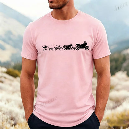 Motorcycle Motocross Graphic T-Shirt – Retro Short Sleeve Tee