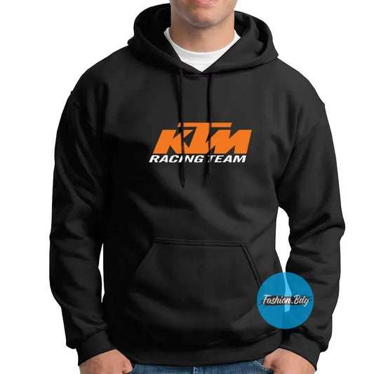 Rider Graphic Fleece Pullover Hoodie – Streetwear Autumn & Winter