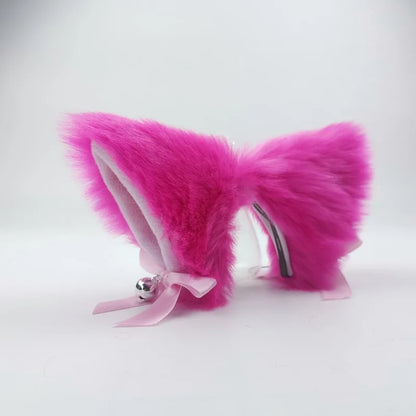 Plush Motorcycle Helmet Cat Ears