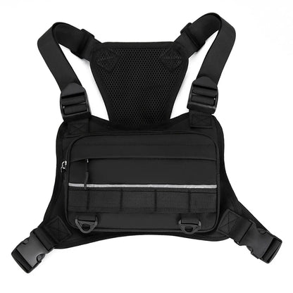 Sac de poitrine pour moto – Sac-harnais de gilet tactique