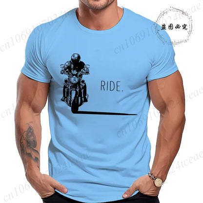 Men's Motorcycle Graphic T-Shirt | Minimalist RIDE. Biker Tee