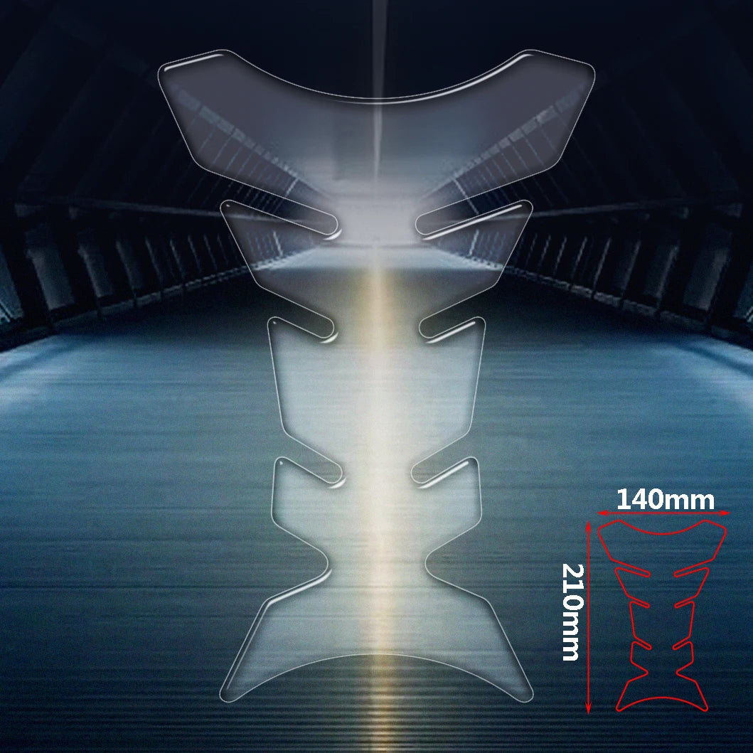 Transparent Resin Tank Pad Protector – Universal Motorcycle Fit