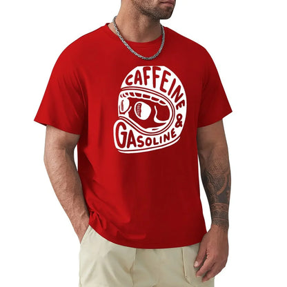 カフェイン＆ガソリン モトグラフィックTシャツ — 100%コットン | S–6XL | 11色