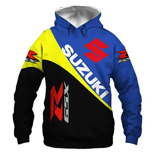 Men's Motorcycle 3D Graphic Hoodie | Skull Rider Pullover Sweatshirt