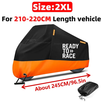 Waterproof Motorcycle Cover 210D – UV & Rain Protection