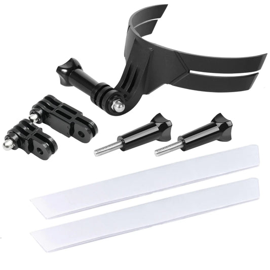 Motorcycle Helmet Chin Mount with Adhesive Sticker – Universal Action Camera Holder