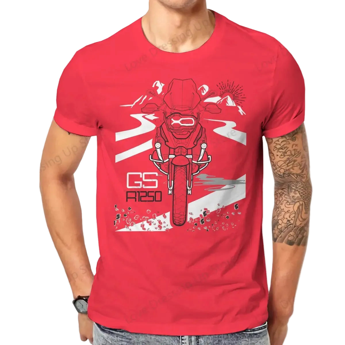 Vintage Motorcycle Graphic T-Shirt – 100% Cotton Breathable Biker Tee