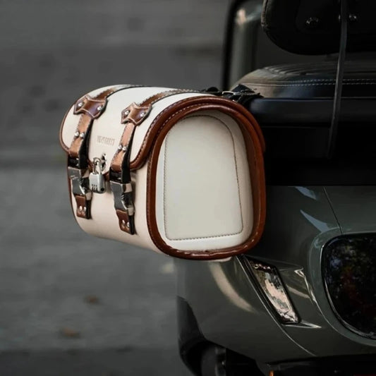 Universal Motorcycle Saddle Bags | PU Leather Side Tool Bags
