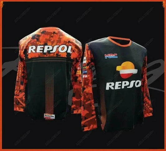 Motorsport Racing Long-Sleeve Jersey – Quick-Dry Anti-UV Sublimation Tee