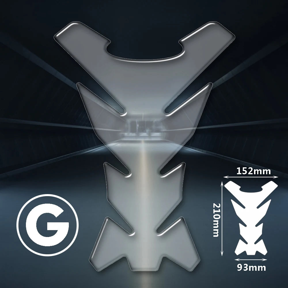 Transparent Resin Tank Pad Protector – Universal Motorcycle Fit