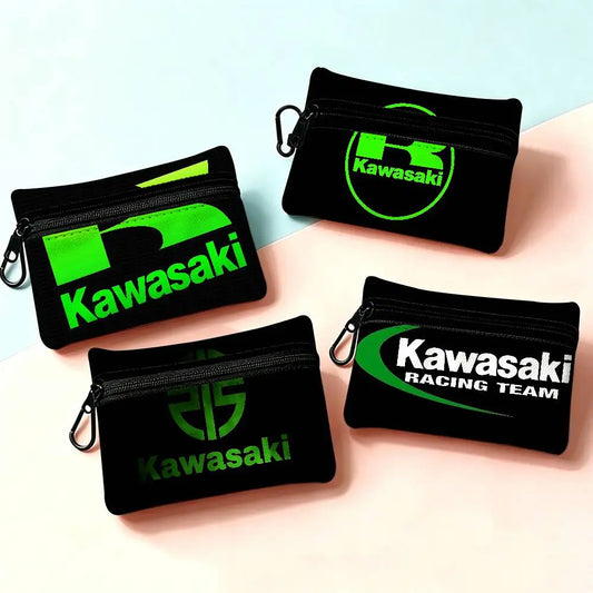 Motorcycle Mini Oxford Coin Purse – Zipper Pouch for Keys, Cards & Coins