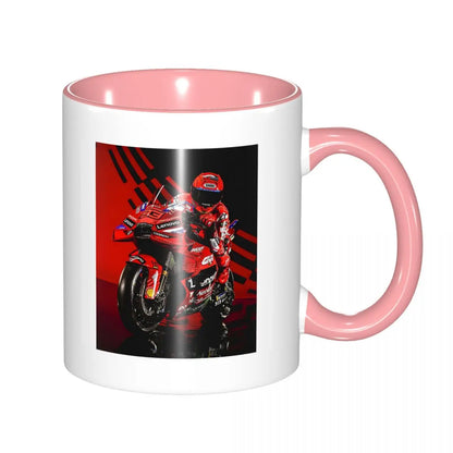 Mug à café de course moto – Tasse en céramique, cadeau pour motards