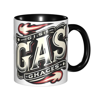GAS Motorcycle Mug – Ceramic Coffee Cup Gift for Riders