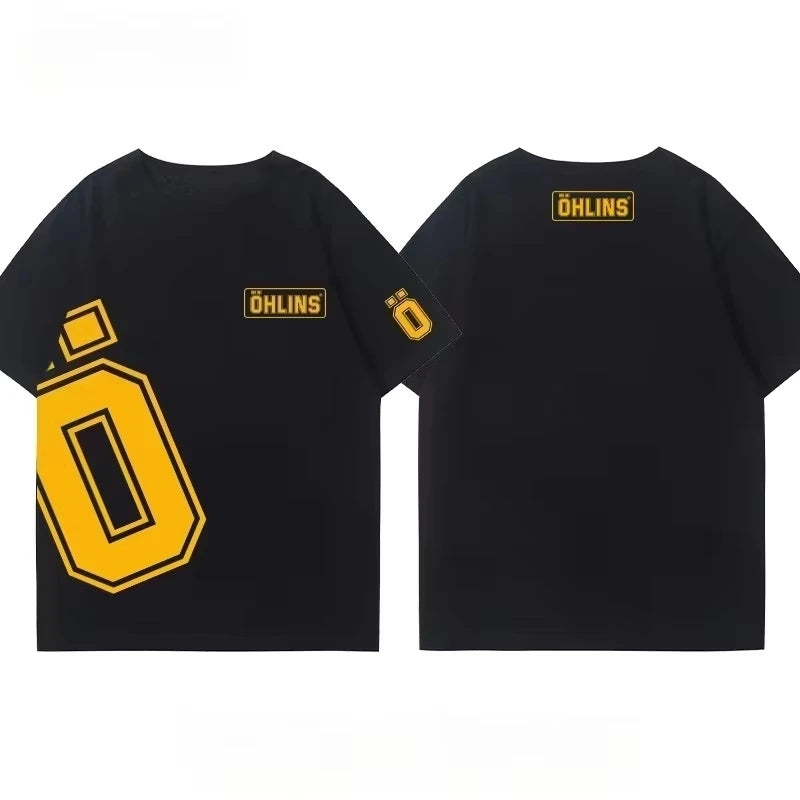 Motorcycle Suspension Graphic T-Shirt | Cotton Oversized Moto Tee