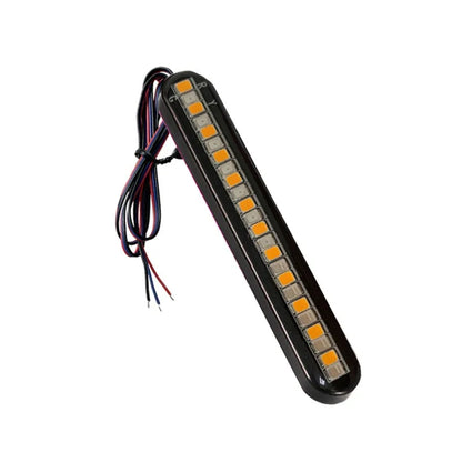 شريط إضاءة LED للدراجات النارية بـ24 LED لإشارات الانعطاف ولوحة الترخيص – تأثير الماء المتدفق