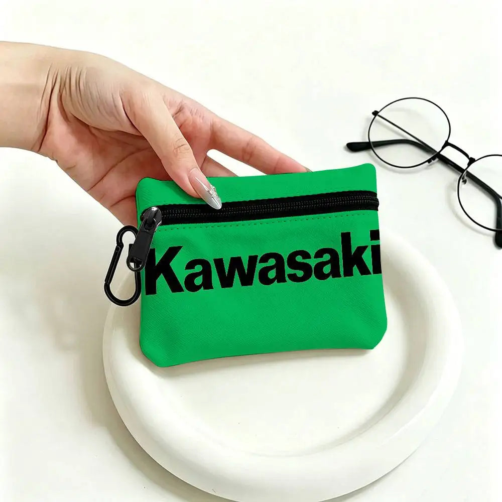 Motorcycle Mini Oxford Coin Purse – Zipper Pouch for Keys, Cards & Coins