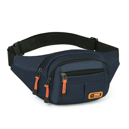 Waterproof Oxford Fanny Pack – Multi-Pocket Large Capacity