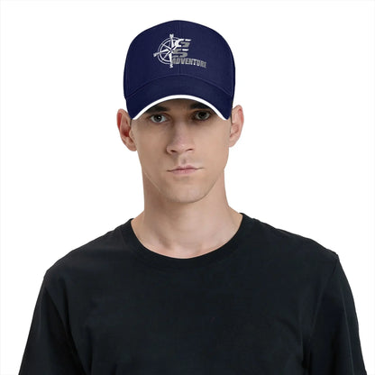 Motorcycle Outdoor Snapback Cap — Sun Protection, Adjustable, 8 Colors
