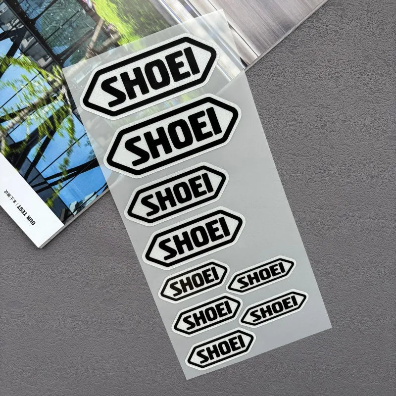 Reflective Motorcycle Helmet Sticker Set – Waterproof PVC Decal