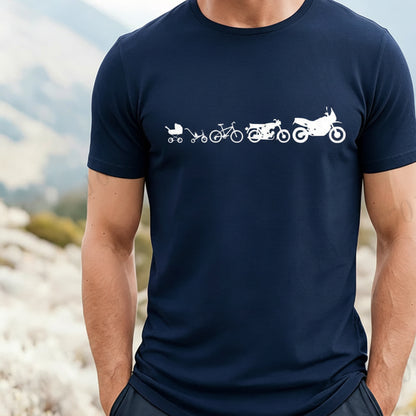 Motorcycle Motocross Graphic T-Shirt – Retro Short Sleeve Tee