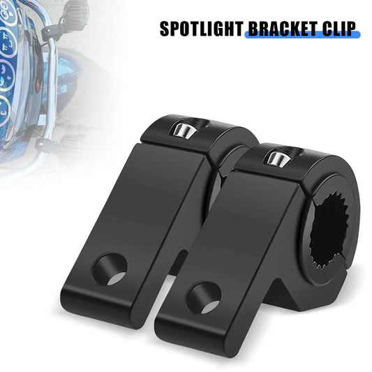 Universal Tube Clamp Bracket Kit – LED Light Bar Mount No-Drill 25–32mm Bars (2pcs)