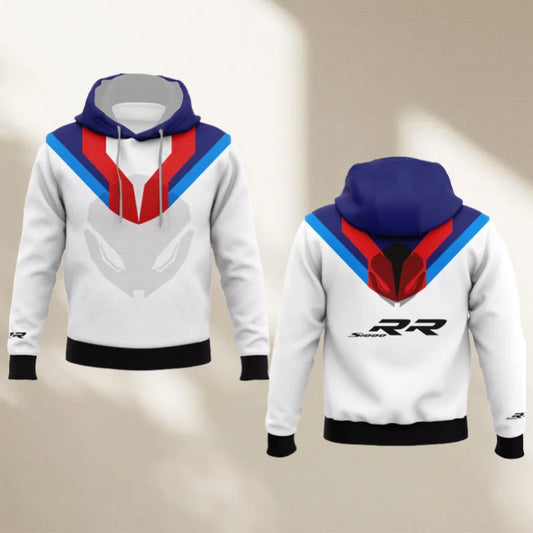 Motorcycle Racing Pullover Hoodie – Unisex Moto Streetwear