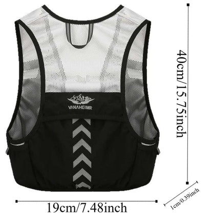 Reflective Vest Bag – High-Visibility Night Running & Cycling | Breathable Mesh